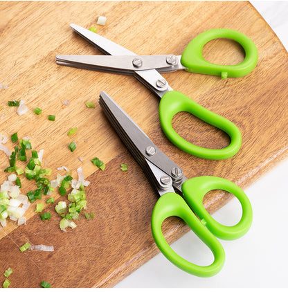 Ciseaux à fines herbes et oignons verts à 3 ou 5 lames