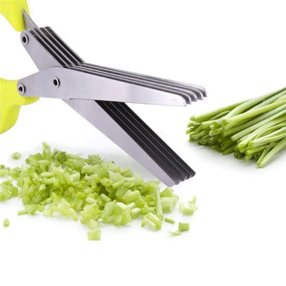 Ciseaux à fines herbes et oignons verts à 3 ou 5 lames