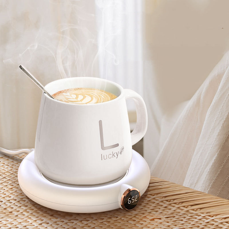 Coffee mug warmer, smart heated coaster, thermal insulation, constant temperature, office warming pad