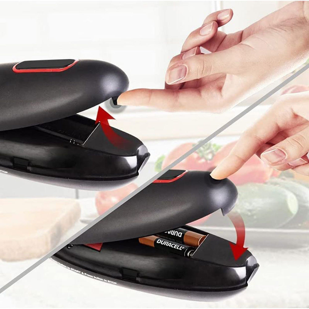 Ouvre-boîtes électrique automatique pour bocaux et bouteilles, machine à ouvrir les boîtes de conserve en une seule touche, portable, outil d'ouverture mains libres pour la cuisine.